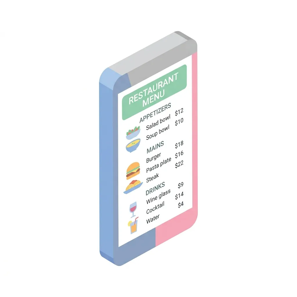 Digital Menu