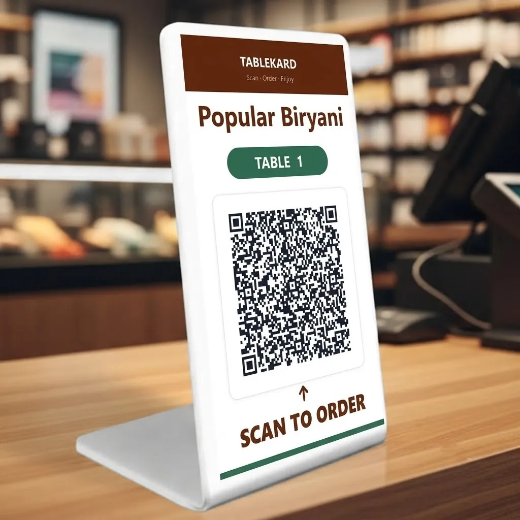 Tablekard QR Stand